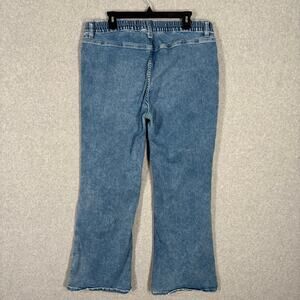 Aerie Bootcut Jeans Womens XL Bareback Acid High Rise Stretch Western 70s Retro